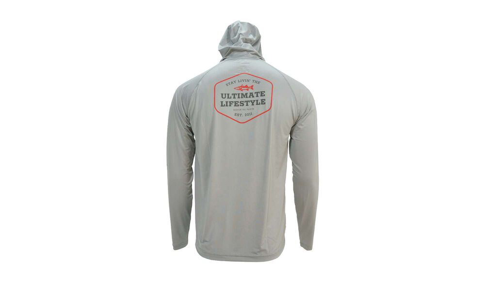 Ultimate Lifestyle™ Performance Hooded Long Sleeve True Grey - XL